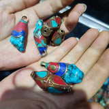 Tibetan Filigree Copper Buddhist Pendant Beads DIY
