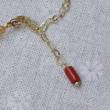 Women's Red Coral Cut Bracelet, Folk-custom Jewelry