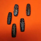 Dragon Pattern Old Dzi Agate Folk Charm