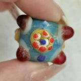 Hand-Painted Dragonfly Eye Glass Beads Ancient Folk Jewelry