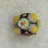 Hand-Painted Dragonfly Eye Glass Beads Ancient Folk Jewelry