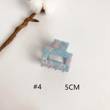 Hollow Acetate Hair Clip Small Back of Head Girl Grab Clip
