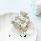 Hollow Acetate Hair Clip Small Back of Head Girl Grab Clip