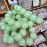 Luminous Stone Ball Bracelet Green Pearl Night Collectible Ethnic Jewelry
