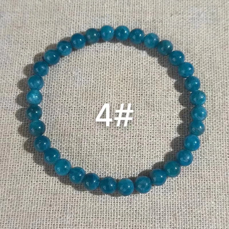Natural Apatite Bead stringbracelet Fine jewelry