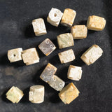 Natural Hetian Jade Carved Human Face Beads Ancient Jade Mysterious Pattern DIY