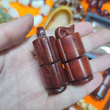 Natural Jade Hanging Ornaments Red and Green Jade Collectibles