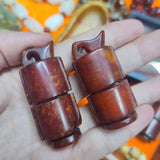 Natural Jade Hanging Ornaments Red and Green Jade Collectibles