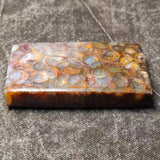 Natural Old Mine Snail Necklace Pendant Safe Geometric Pattern Sweater Chain