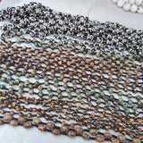 Natural 3-eyed Wealth Guardian Dzi Beads Hand-woven Necklace Pendant
