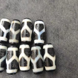 Natural Tortoise Shell Agate Dzi Weathering Horseshoe Pattern Longevity Jewelry