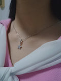Natural Zircon Five-Pointed Star Pendant Necklace Charm