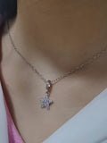 Natural Zircon Five-Pointed Star Pendant Necklace Charm