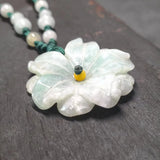 Natural Jade Carved Pendant Necklace - Ladies Jewelry Amulet