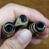 Natural Nine Eyes Old Agate Dzi Beads Big Hole Gem Jewelry