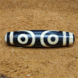Natural Nine Eyes Old Agate Dzi Beads Big Hole Gem Jewelry