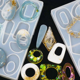 Geometric Irregular Resin Silicone Mold for DIY Jewelry Making