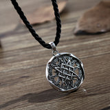 Small Svarog Square Pendant - Slavic Talisman Jewelry