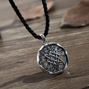 Small Svarog Square Pendant - Slavic Talisman Jewelry