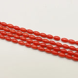 5*8mm Coral Rice Shape Bead Natural Scarlet Vente En Gros Ja0526