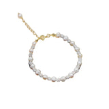 Freshwater Pearl Bracelet Crystal Jewelry Girls Temperament Pearl Bracelet