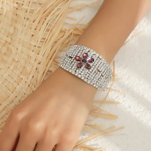 Plum Flower Bracelet European Style Bright Crystal Bracelet