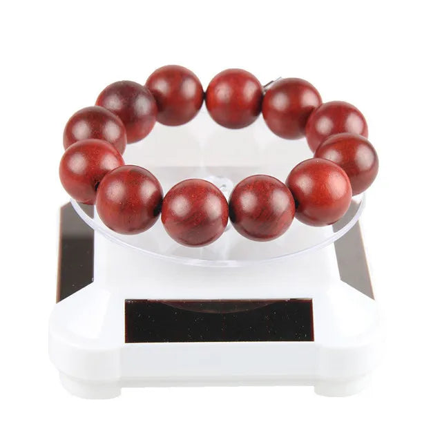 360Turntable Solar Showcase Jewelry Watch Ring Phone Stand Display