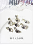 Herkimer Diamond Baroque Faceted Pendant 8*20mm