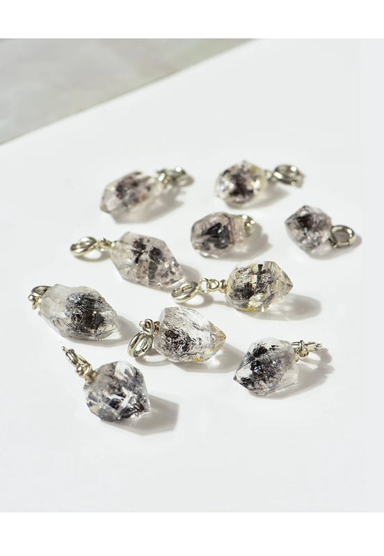 Herkimer Diamond Baroque Faceted Pendant 8*20mm