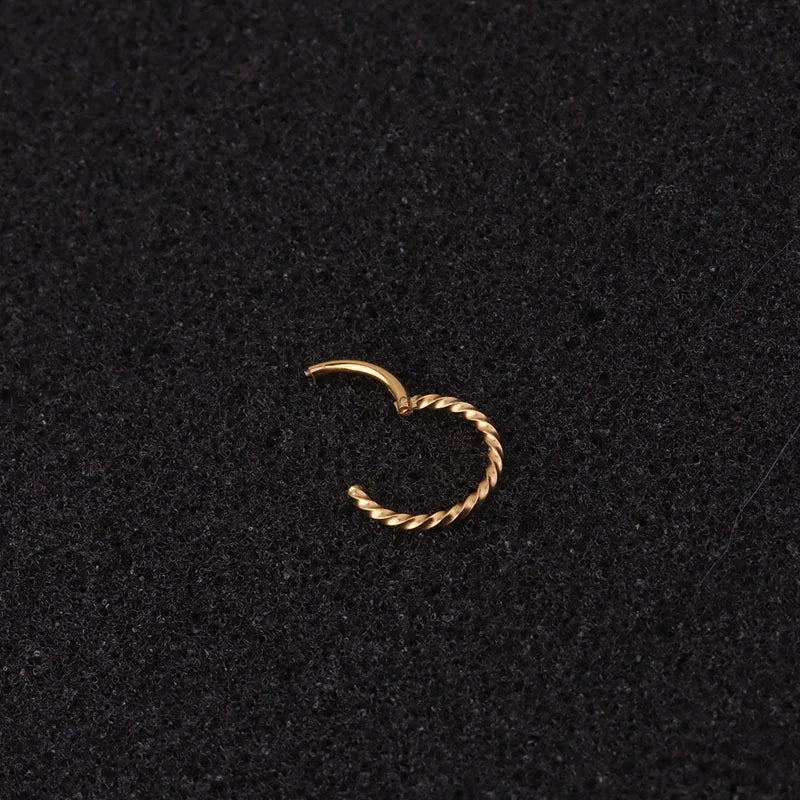 Stainless Steel Hoop Earrings Silver 6mm/8mm/10mm/12mm