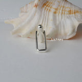 925 Sterling Silver Cufflink Fitting Base Round Bar U Arm DIY