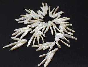 Freshwater Pearl Loose Beads White/Pink DIY Jewelry