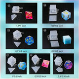 19 Shapes Silicone Molds Set with 8 Droppers and 1 Measuring Cup