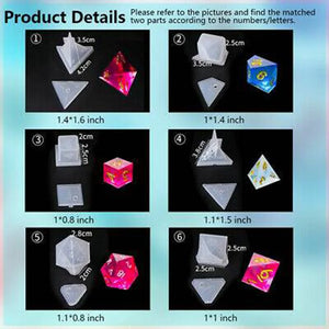 19 Shapes Silicone Molds Set with 8 Droppers and 1 Measuring Cup
