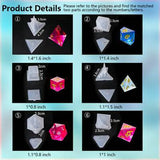 19 Shapes Silicone Molds Set with 8 Droppers and 1 Measuring Cup
