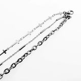 Stainless Steel Cross Chain Bracelet for Women