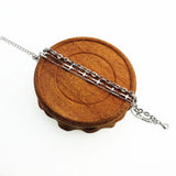 Stainless Steel Cross Chain Bracelet for Women