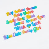 Alphabet Epoxy Resin Mold Kit Silicone Letters DIY Keychain Pendant
