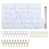 Alphabet Silicone Mold Kit DIY Resin Casting Keychain Making
