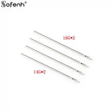 Disposable Body Piercing Kit - Needles, Clamp, Gloves - Ear Nose Navel