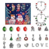 Christmas Bracelet DIY Pendants Advent 24 Calendar Countdown Bracelet Kit