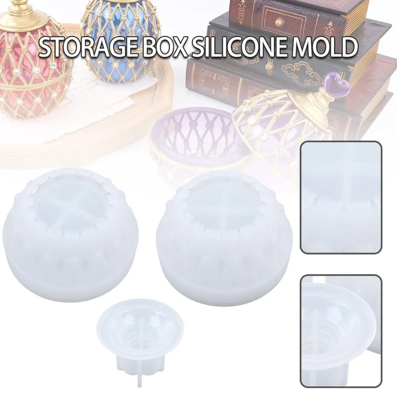 DIY Storage Box Silicone Molds Crystal Epoxy Resin Jewelry Making Moulds