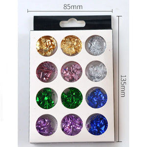 Art Tin Foil Paper Glitter Nail Decoration Resin Molds Filling
