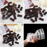 Resin Domino Silicone Molds Jewelry Making Epoxy Craft Cabochons Charms DIY Moul