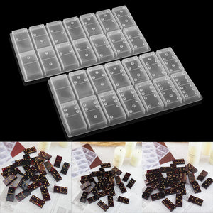 Resin Domino Silicone Molds Jewelry Making Epoxy Craft Cabochons Charms DIY Moul