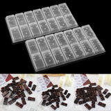 Resin Domino Silicone Molds Jewelry Making Epoxy Craft Cabochons Charms DIY Moul