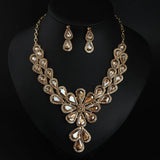 European & American Jewelry Set - Necklace & Earring Collarbone Chain