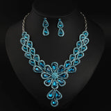 European & American Jewelry Set - Necklace & Earring Collarbone Chain
