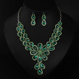 European & American Jewelry Set - Necklace & Earring Collarbone Chain