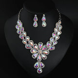 European & American Jewelry Set - Necklace & Earring Collarbone Chain